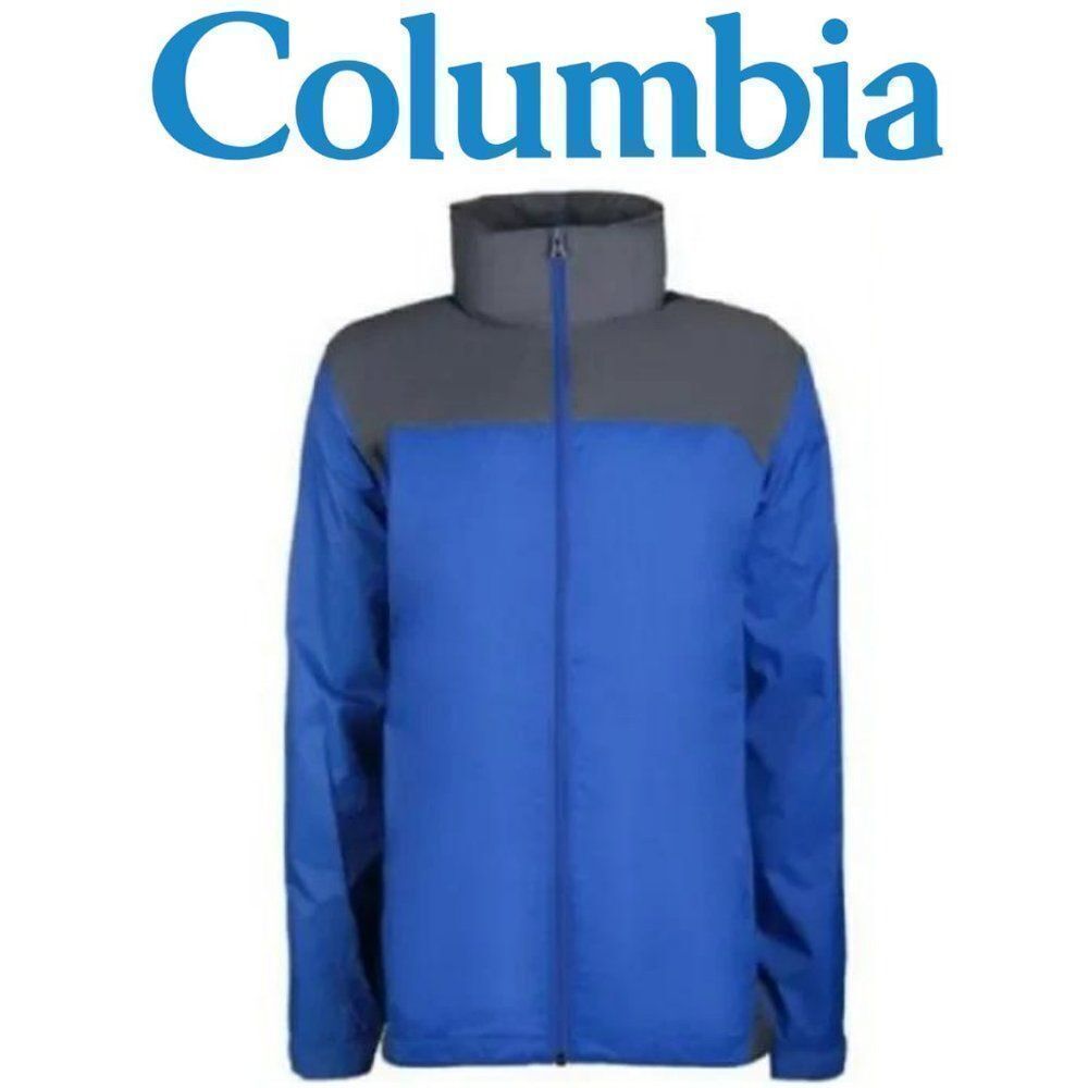 Columbia Men's Blue Glennaker Lake Rain Jacket Size Large